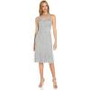 image:imageAdrianna Papell Womens Beaded Tea Length DressSilver Mist
