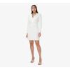 image:imageAdrianna Papell Womens Bell Sleeve Tie Front DressIvory