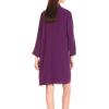 image:imageAdrianna Papell Womens Draped Jacket with Lace DressWinter Blackberry