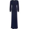 image:imageAdrianna Papell Womens Draped Jersey Beaded GownMidnight