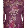 image:imageAdrianna Papell Womens Embroidered Lace Midi DressBurgundy Multi