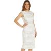 image:imageAdrianna Papell Womens Embroidered Lace Midi DressIvory