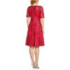 image:imageAdrianna Papell Womens Embroidered Lace Midi DressWarm Cherry