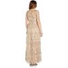 image:imageAdrianna Papell Womens Embroidered Long BallgownChampagne Gold