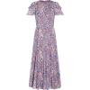 image:imageAdrianna Papell Womens Floral Print Ruffle Midi Dress