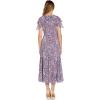 image:imageAdrianna Papell Womens Floral Print Ruffle Midi Dress