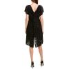 image:imageAdrianna Papell Womens Lurex Velvet Knot Back ShiftBlack