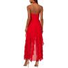 image:imageAdrianna Papell Womens Mesh Halter DressRed Desire