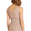 image:imageAdrianna Papell Womens Metallic Pleat BallgownRose