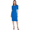 image:imageAdrianna Papell Womens Mini Bow Front Sheath Dress Cool Cobalt 2