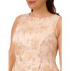image:imageAdrianna Papell Womens Plus Pearl Metallic Jacquard Dress BlushGold 16