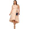 image:imageAdrianna Papell Womens Plus Pearl Metallic Jacquard Dress BlushGold 16