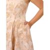 image:imageAdrianna Papell Womens Plus Pearl Metallic Jacquard Dress BlushGold 16