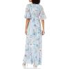 image:imageAdrianna Papell Womens Printed Floral Chiffon GownGlacier Multi