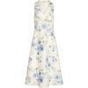 image:imageAdrianna Papell Womens Printed Jacquard Shirt DressIvoryBlue