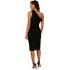 image:imageAdrianna Papell Womens Ruffled Neckline Pintuck DressBlack
