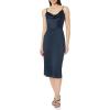 image:imageAdrianna Papell Womens Satin Cowl Neck Midi DressDark Navy
