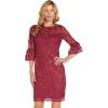 image:imageAdrianna Papell Womens Sequin Embroidery Sheath DressRed