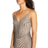 image:imageAdrianna Papell Womens Short Beaded Cocktail DressDeep Platinum