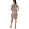 image:imageAdrianna Papell Womens Short Beaded Cocktail DressSterlingNude