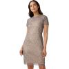 image:imageAdrianna Papell Womens Short Beaded Cocktail DressSterlingNude