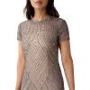 image:imageAdrianna Papell Womens Short Beaded Cocktail DressSterlingNude