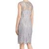 image:imageAdrianna Papell Womens Short Embroidered Dress