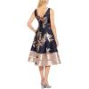 image:imageAdrianna Papell Womens Short Jacquard DressNavyBlush