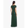 image:imageAdrianna Papell Womens Short Sleeve Blouson Beaded GownDusty Emerald