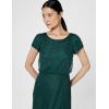 image:imageAdrianna Papell Womens Short Sleeve Blouson Beaded GownDusty Emerald