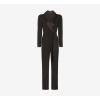 image:imageAdrianna Papell womens Knit Crepe Tuxedo JumpsuitBlack