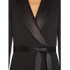 image:imageAdrianna Papell womens Knit Crepe Tuxedo JumpsuitBlack