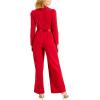 image:imageAdrianna Papell womens Knit Crepe Tuxedo JumpsuitHaute Red