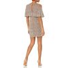 image:imageAidan Mattox Womens Beaded Cold Shoulder Cocktail DressMink
