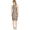 image:imageAidan Mattox Womens Embroidered Sequin DressBlackGold