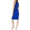 image:imageAidan Mattox Womens Halter Dress with Lace InsetsRoyal Sapphire