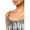 image:imageAidan Mattox Womens Sleeveless Beaded Dress with FringeGunmetalBlack