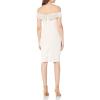 image:imageAidan by Aidan Mattox Womens Off The Shoulder Crepe Cktl DressIce Pink