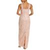 image:imageRibbon Embroidered Long Column Gown In BlushBlush