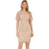 image:imageAdrianna Papell Womens Beaded Cocktail DressLatte