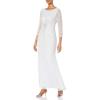 image:imageAdrianna Papell Womens Beaded Gown with SleevesCloud