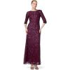 image:imageAdrianna Papell Womens Beaded GownCabernet