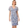 image:imageAdrianna Papell Womens Beaded Mesh DressFrench BlueIvory