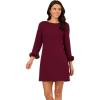 image:imageAdrianna Papell Womens Crepe Short DressCabernet
