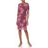 image:imageAdrianna Papell Womens Embroidered Lace Midi DressBurgundy Multi