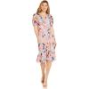 image:imageAdrianna Papell Womens Floral Print Chiffon DressOpalCoral Multi
