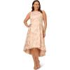 image:imageAdrianna Papell Womens Plus Pearl Metallic Jacquard Dress BlushGold 16
