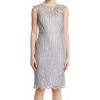 image:imageAdrianna Papell Womens Short Embroidered Dress