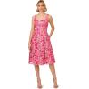 image:imageAdrianna Papell Womens Tonal Lace Short DressElectric Pink