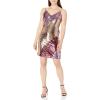 image:imageAidan by Aidan Mattox Womens Spaghetti Strap Beaded DressPinkMulti